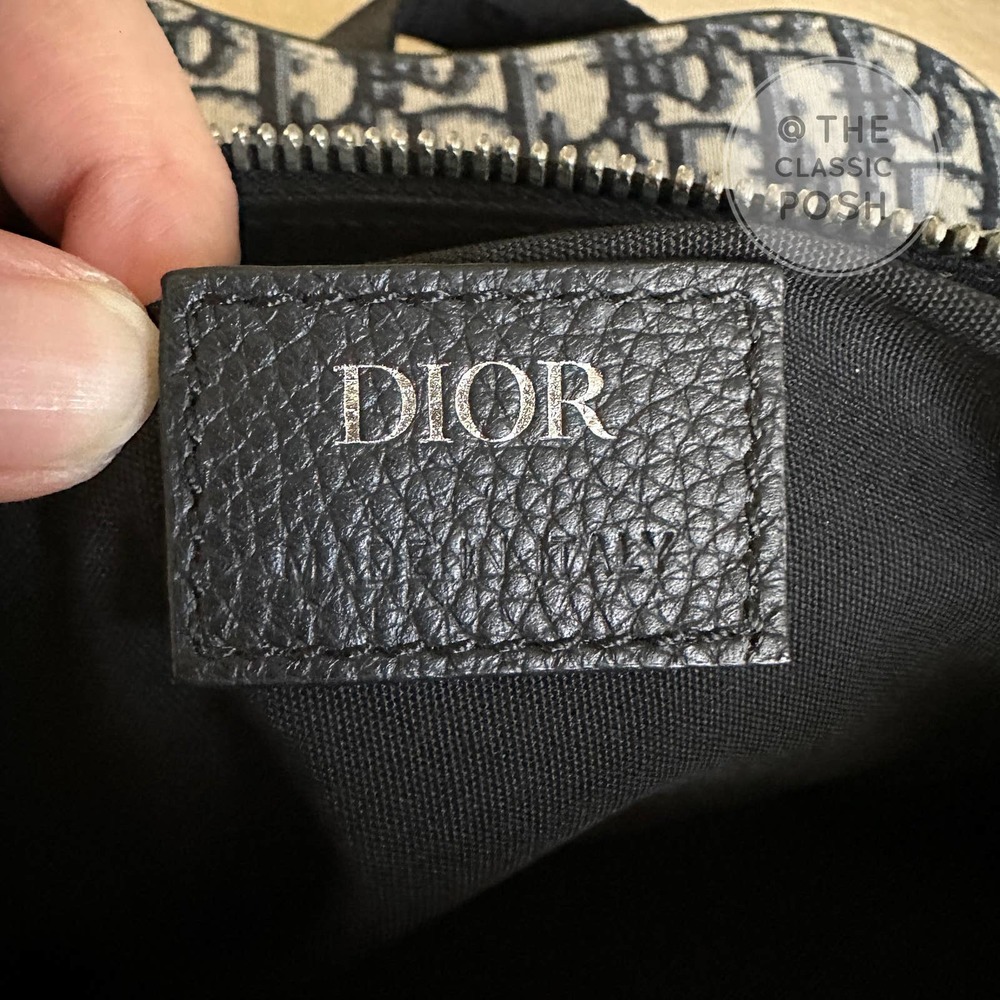 ❌SOLD❌Christian Dior Unisex Saddle Crossbody Bag Beige Oblique Jacquard - Picture 10 of 13